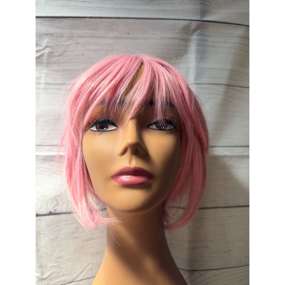 Light pink Bob synthetic with two ponytails